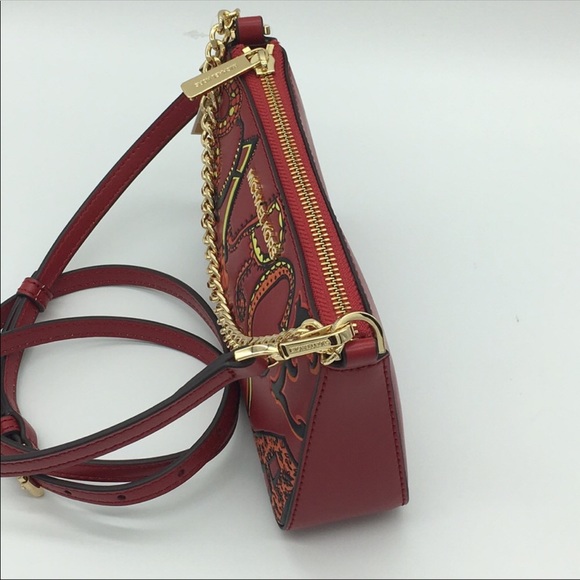 MICHAEL KORS BARCELONA SM ZIP POUCHETTE SCARLET - Picture 5 of 8